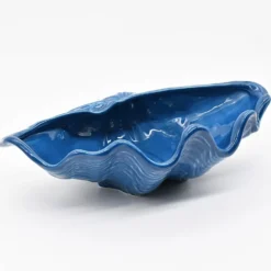Coquillage en céramique 30cm - Bleu Cobalt