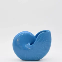 Coquillage en céramique 17cm - Bleu Turquoise