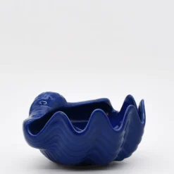 Coquillage en céramique 16cm - Bleu Cobalt