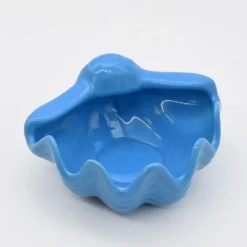 Coquillage en céramique 16cm - Bleu Turquoise