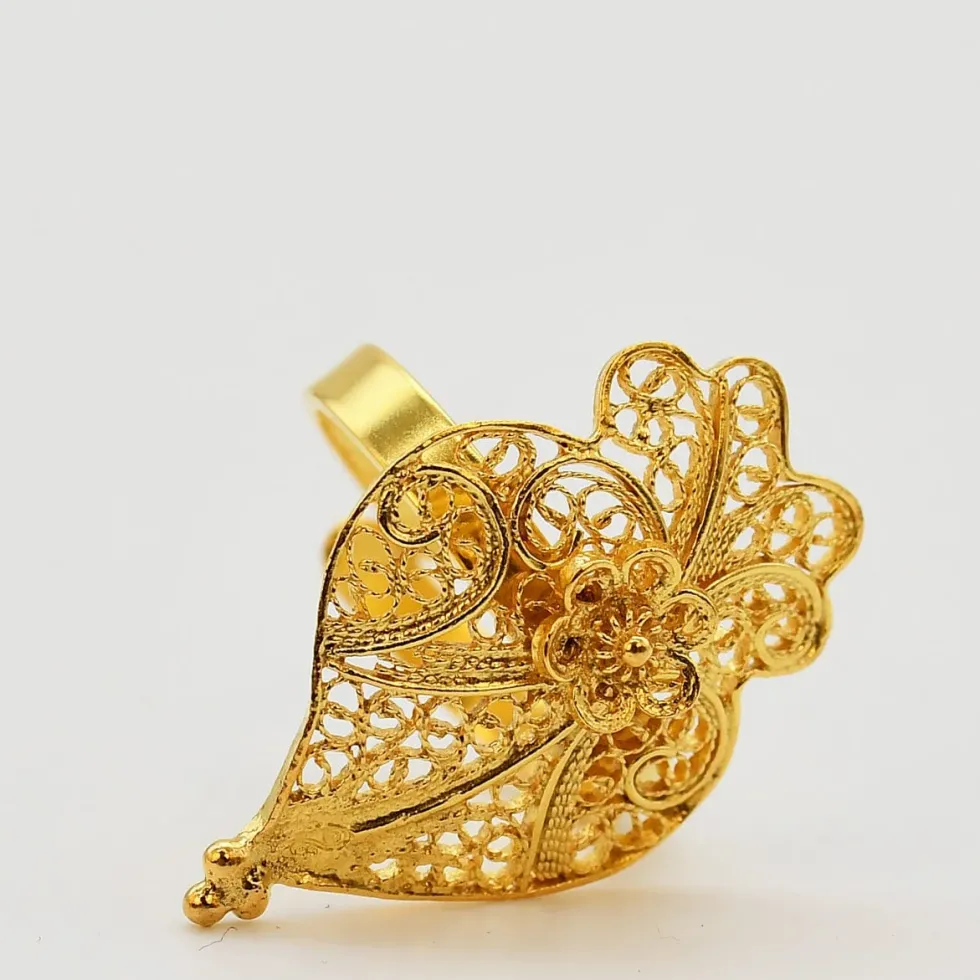 Coração de Viana I Bague en argent doré