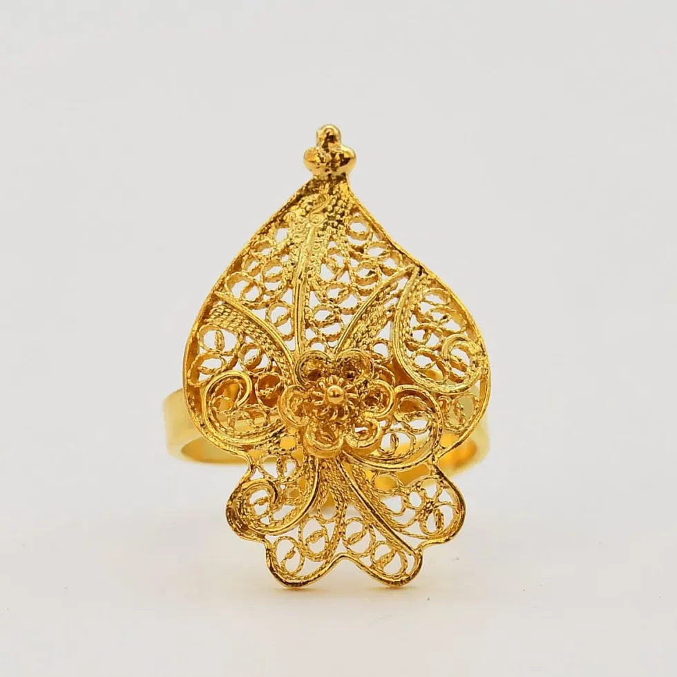 Coração de Viana I Bague en argent doré