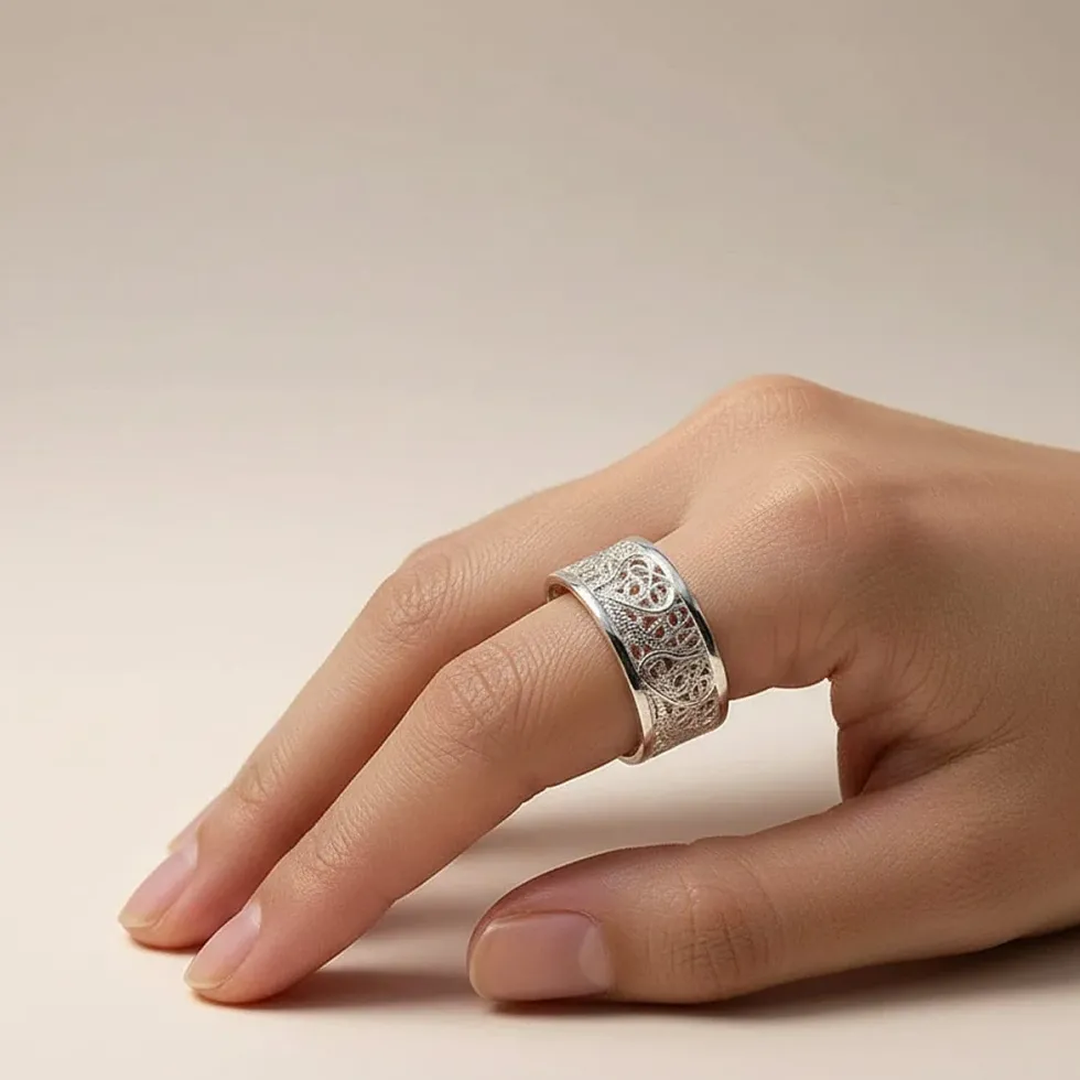 Coração de Viana I Bague en argent