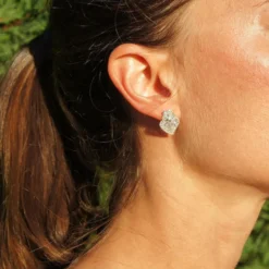 Coração de Viana I Boucles d'oreille en argent doré - 2cm