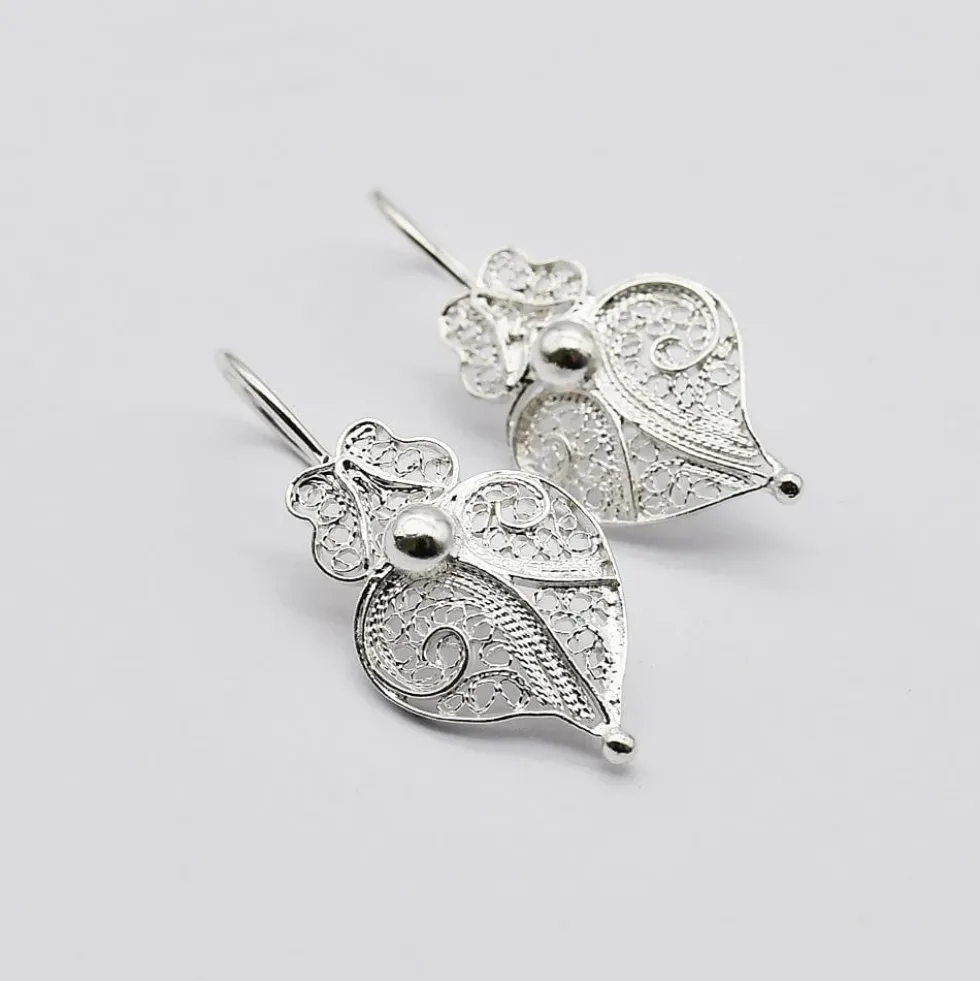 Coração de Viana I Boucles d'oreille en argent - 2.5cm