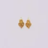 Coração de Viana I Boucles d'oreille en argent doré - 2.5cm
