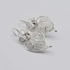 Coração de Viana I Boucles d'oreille en argent - 3.5cm