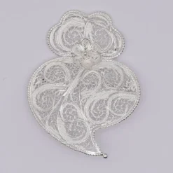 Coração de Viana I Broche en argent - 6cm