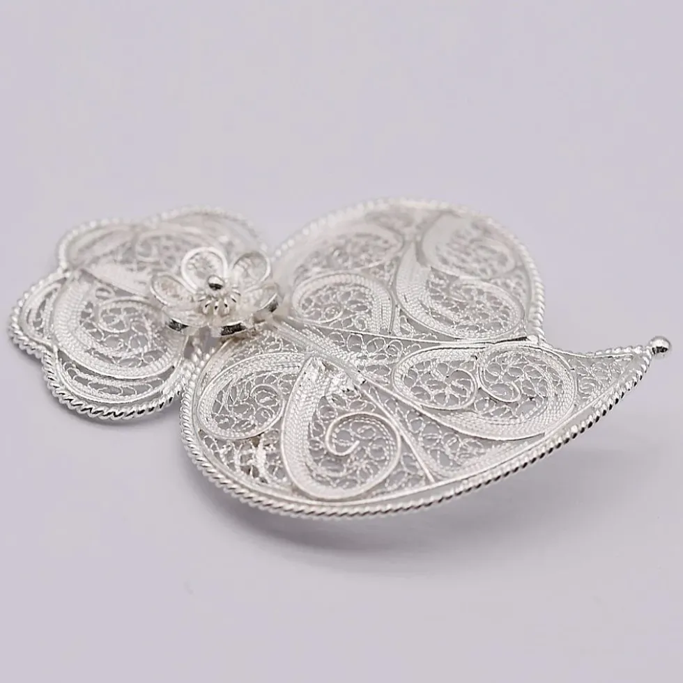 Coração de Viana I Broche en argent - 6cm