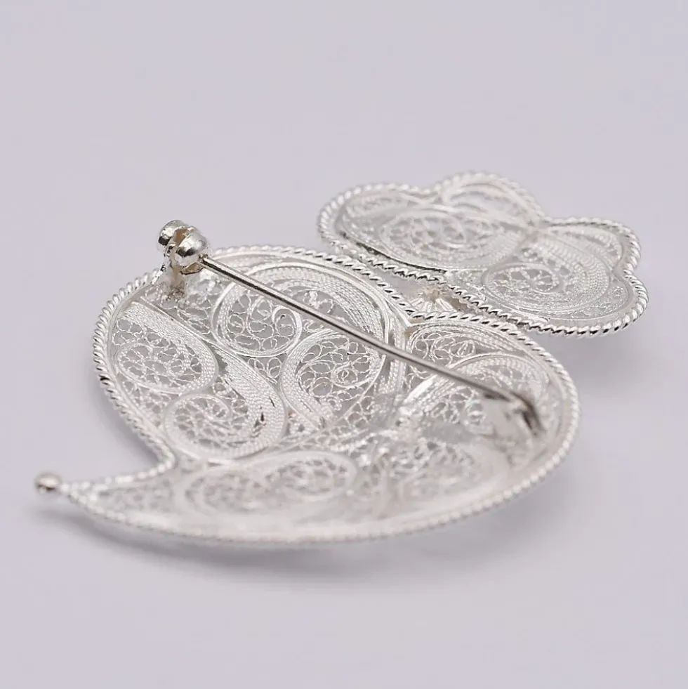 Coração de Viana I Broche en argent - 6cm