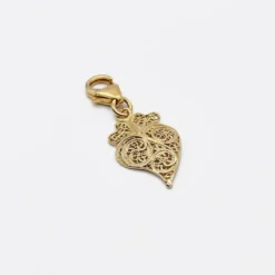 Coração de Viana I Charm en argent doré