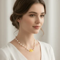 Coração de Viana I Collier de perles et Coração de Viana