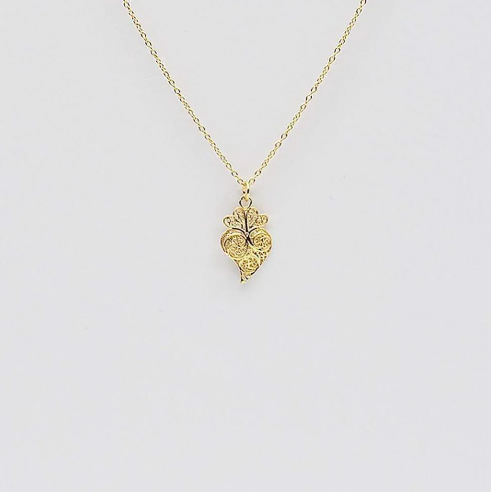 Coração de Viana I Collier en argent doré