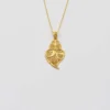 Coração de Viana I Pendentif en argent doré - 3.5cm