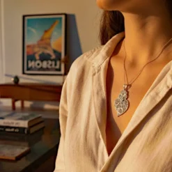 Coração de Viana I Pendentif en argent - 3.5cm