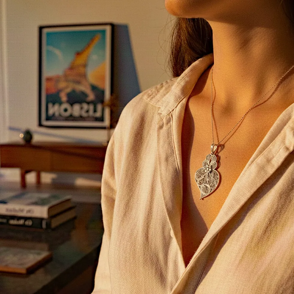 Coração de Viana I Pendentif en argent - 3.5cm