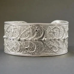 Coração I Bracelet manchette en argent