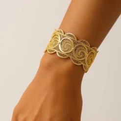 Coração I Bracelet manchette en argent
