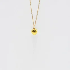 Coração I Charm en argent doré