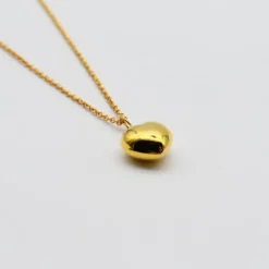 Coração I Charm en argent doré
