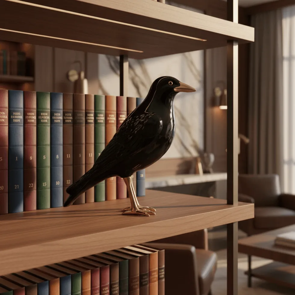 Corbeau en céramique "O Corvo Malandro"