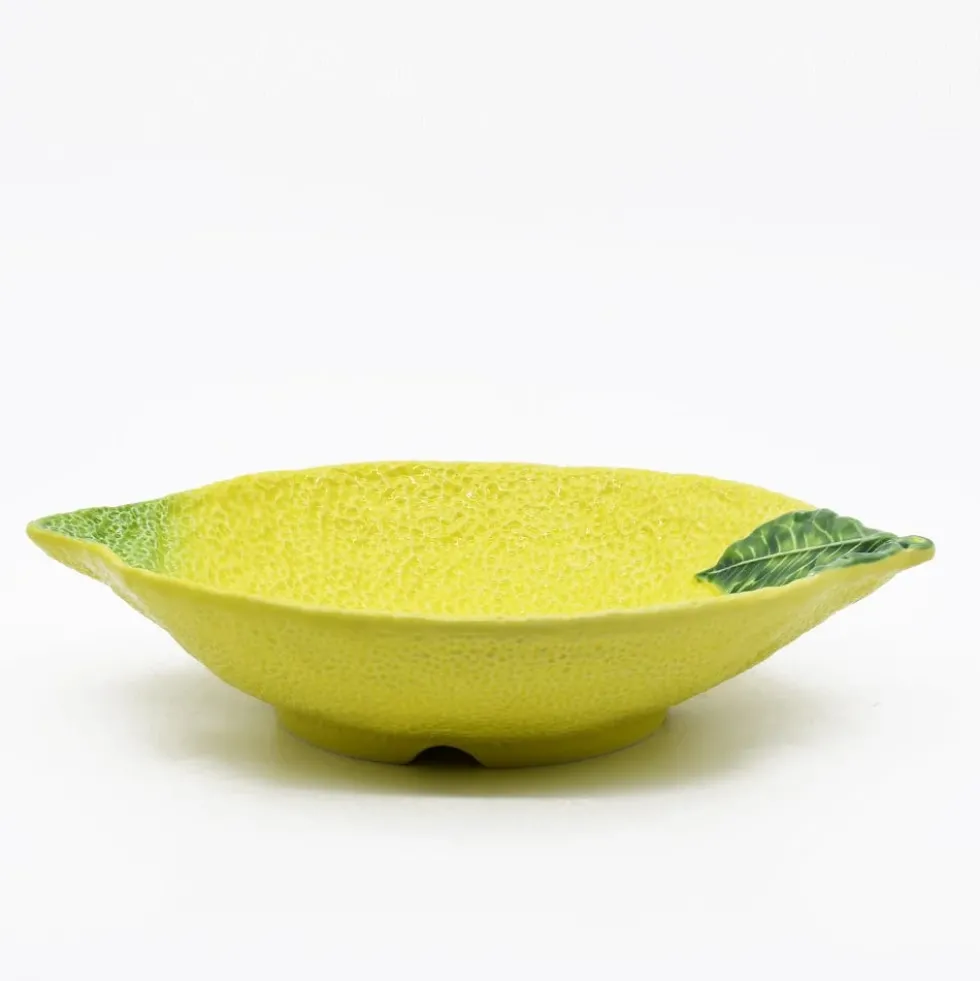 Corbeille à fruits en céramique en forme de citron - 36cm