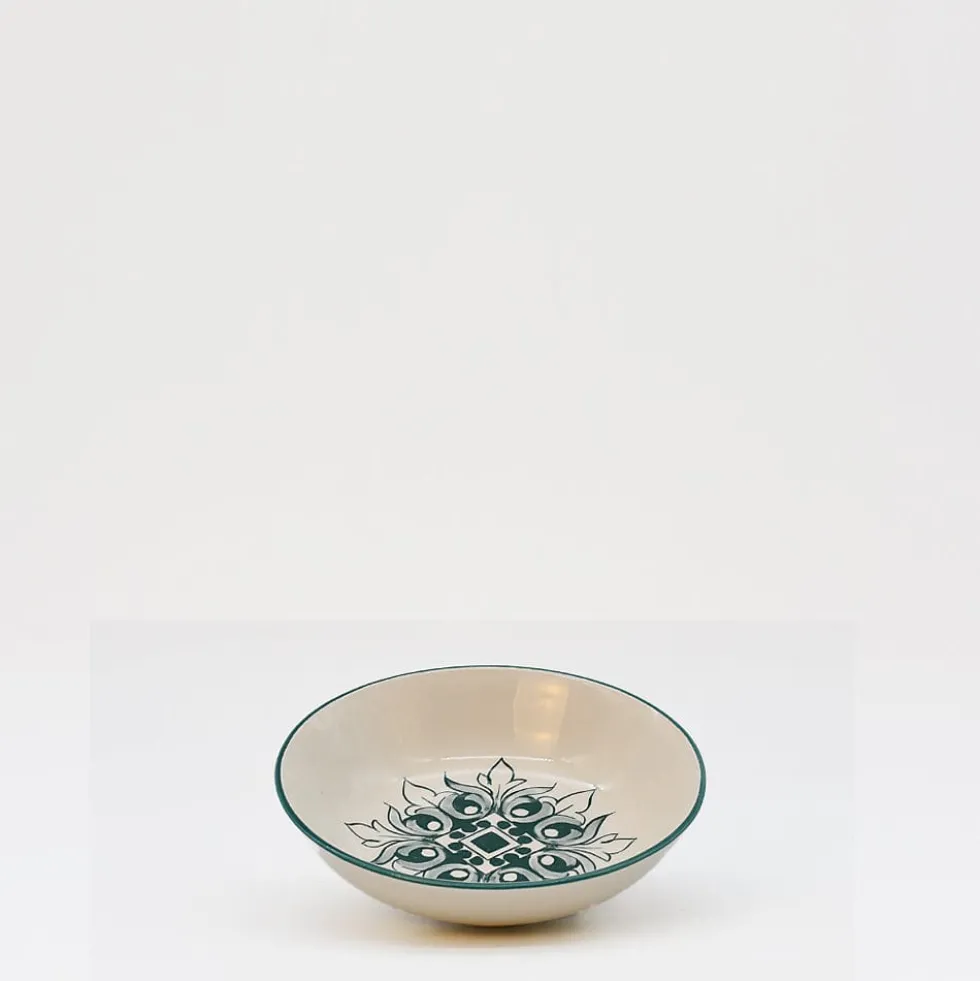 Coupe en céramique "Brasão" 13cm - Verte