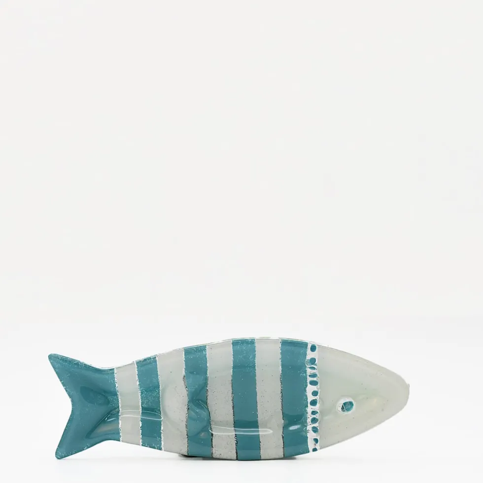 Coupe à olive en verre - Turquoise