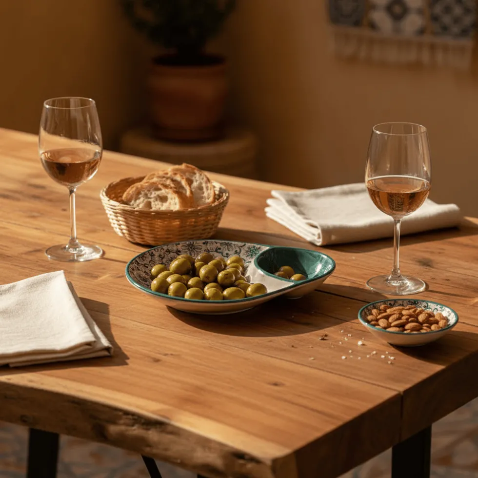 Coupe à olives en céramique "Padrão" - Vert