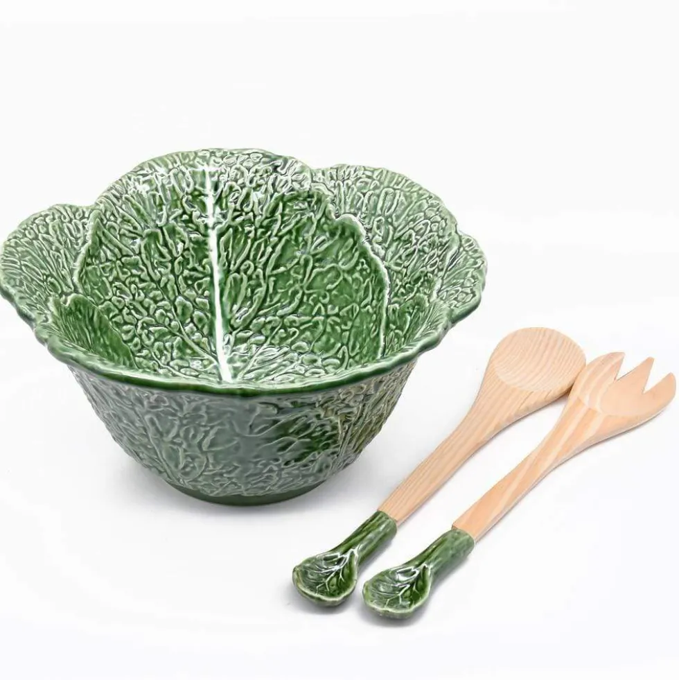 Couverts de service en forme de chou - Vert