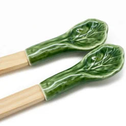 Couverts de service en forme de chou - Vert