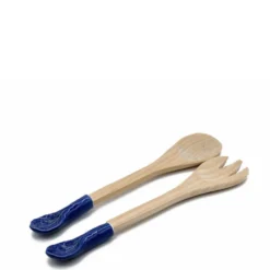 Couverts de service en forme de chou - Bleu
