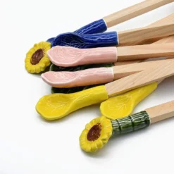 Couverts de service en forme de chou - Rose