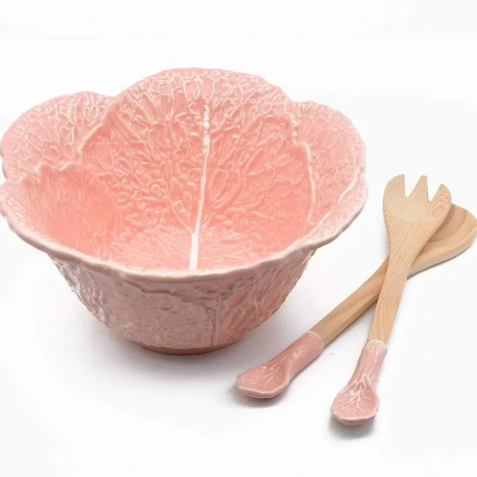 Couverts de service en forme de chou - Rose