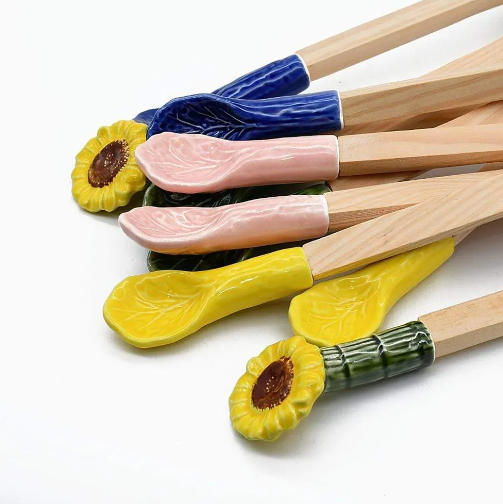 Couverts de service en forme de chou - Rose