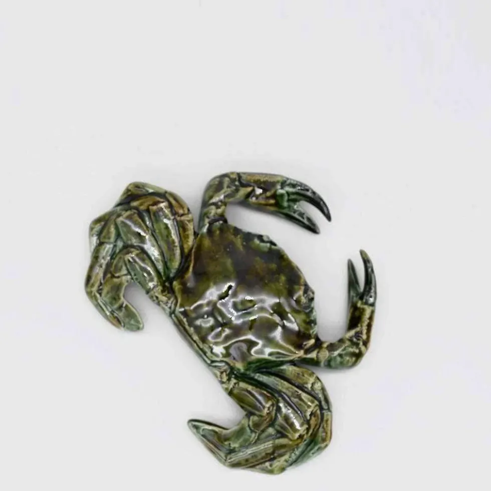 Crabe en céramique - Vert
