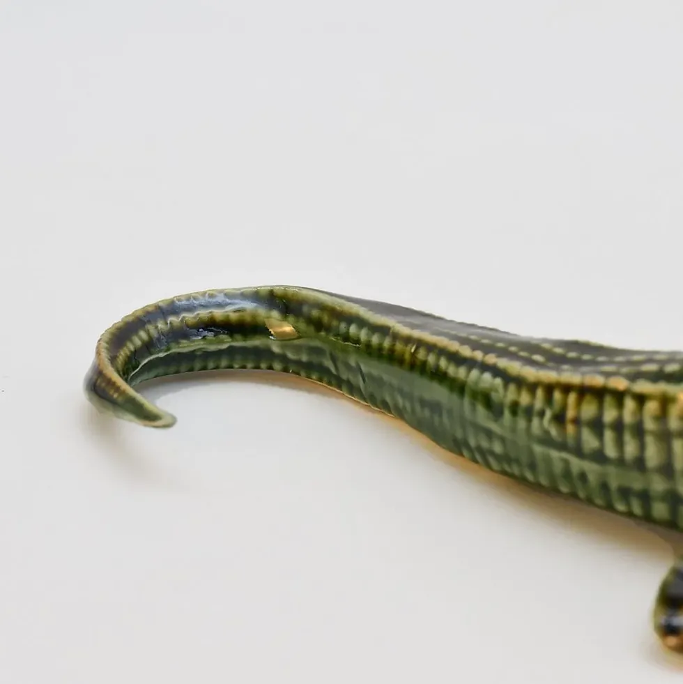 Crocodile en céramique - 24cm