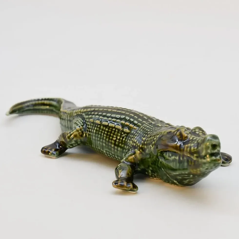 Crocodile en céramique - 24cm