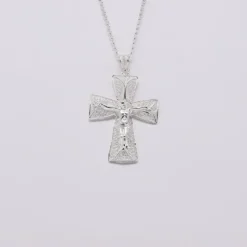 Crucifixo I Pendentif en filigrane d'argent - 5cm
