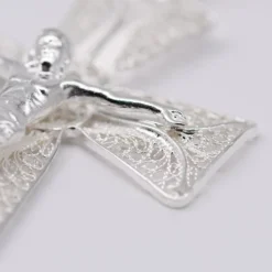 Crucifixo I Pendentif en filigrane d'argent - 5cm