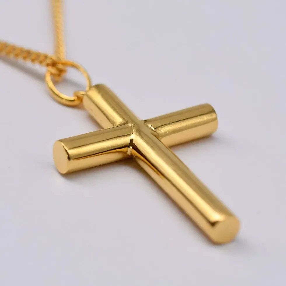 Cruz I Collier en argent doré