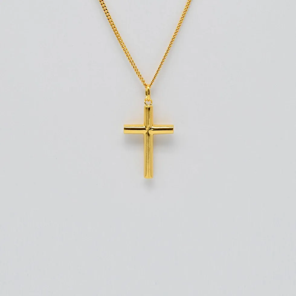 Cruz I Collier en argent doré