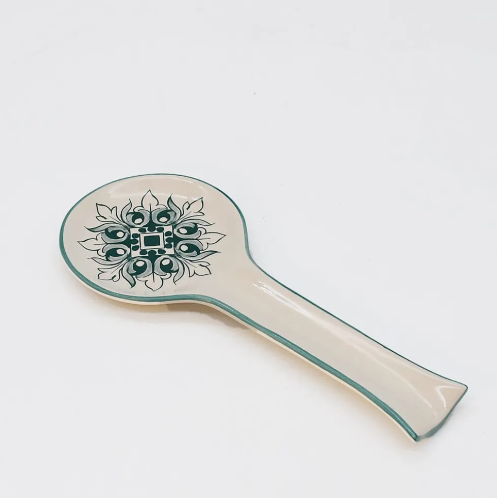 Cuillère de service en céramique "Brasão" - Verte