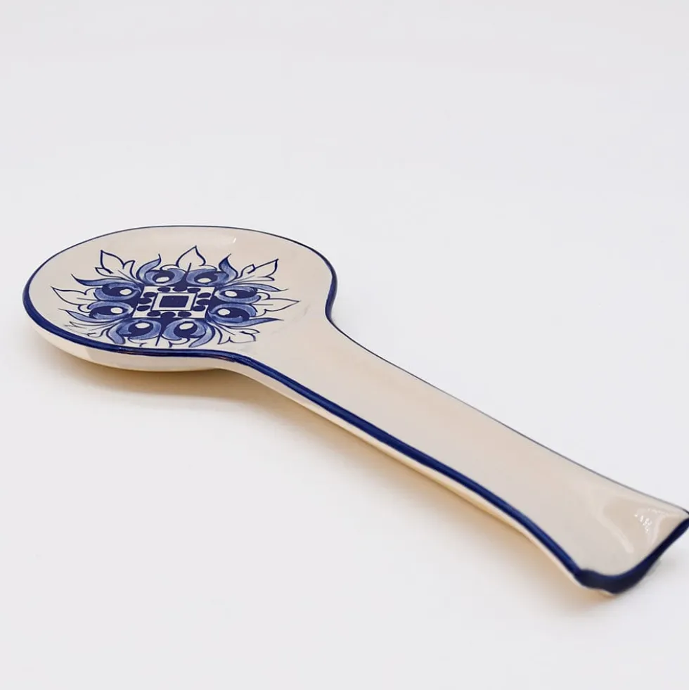 Cuillère de service en céramique "Brasão" - Bleu