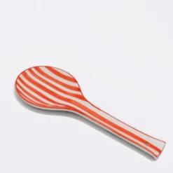 Cuillère de service rayée "Costa Nova Mar" - Rouge