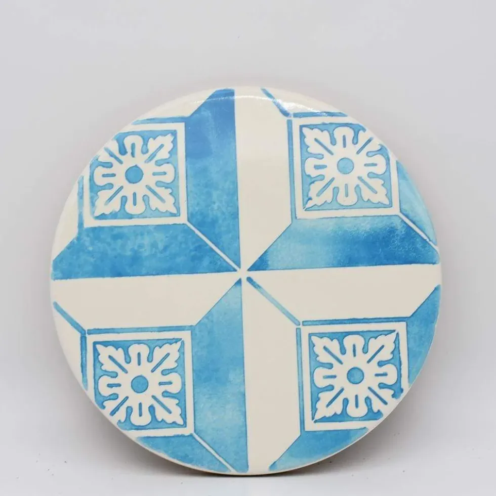 Dessous de plat en céramique et liège "Azulejos"