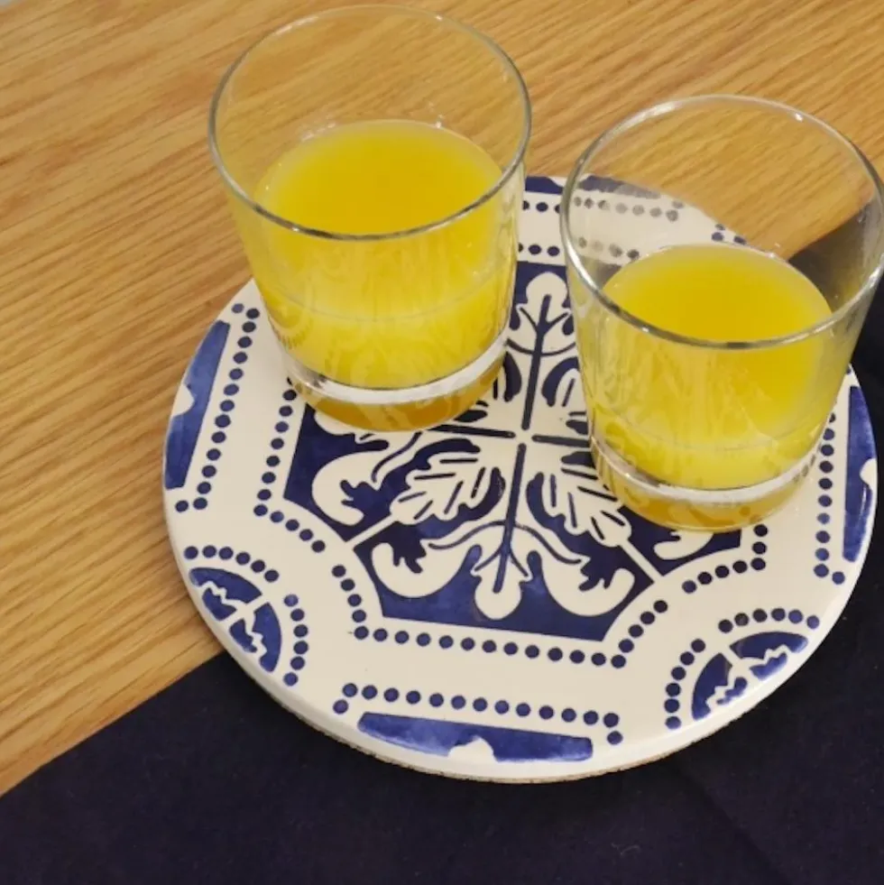 Dessous de plat en céramique et liège "Azulejos"
