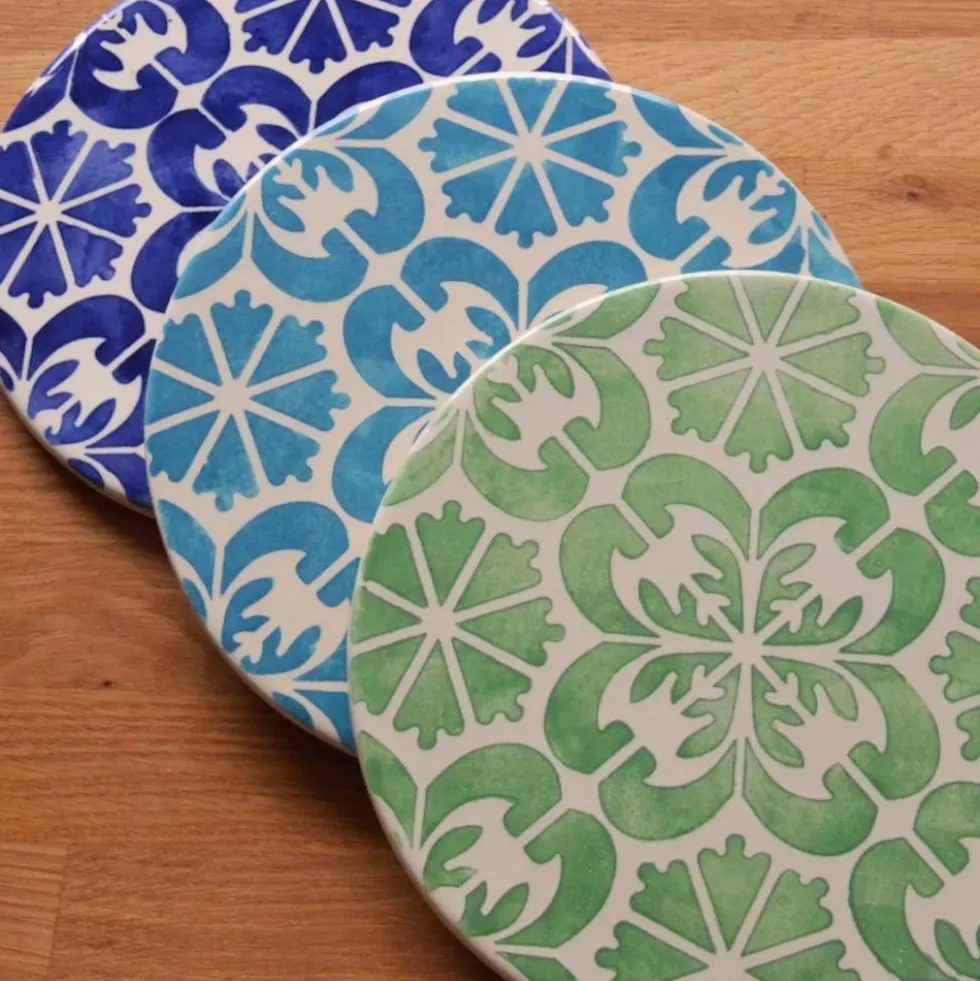 Dessous de plat en céramique et liège "Azulejos"