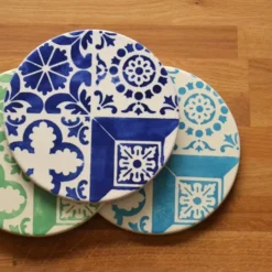 Dessous de plat en céramique et liège