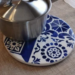 Dessous de plat en céramique et liège
